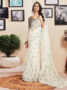 Satrani Ethnic Motifs Pure Cotton Ready to Wear Saree