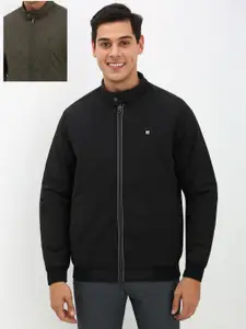 Allen Solly Men Solid Reversible Open Front Jacket