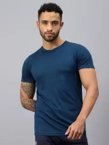 VECTOR X Men Solid Round Neck T-Shirt