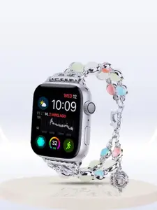 PEEPERLY Beading Stretchable Bracelet Style Compatible Smart Watch Strap