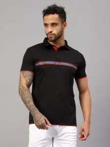 VECTOR X Men Graphic Printed Polo Collar T-Shirt