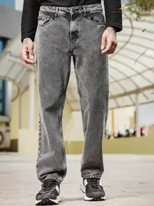 The Roadster Lifestyle Co Men Comfort Relaxed Fit Pure Cotton Heavy Faded Jeans