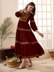 Anouk A-Line Midi Dress