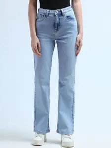 U.S. Polo Assn. Women Bootcut High-Rise Cotton Heavy Fade Stretchable Jeans