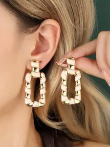 SALTY Gleaming White Luxury Drop Earrings