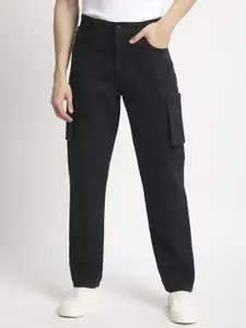 The Roadster Lifestyle Co Pure Cotton Straight Fit Cargo Jeans