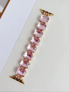 PEEPERLY Luxury Crystal Stone Bracelet Strap Compatible Smart Watch Strap