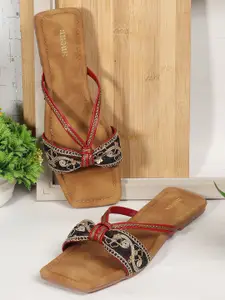 Anouk Women Ethnic - Embellished Open Toe Flats