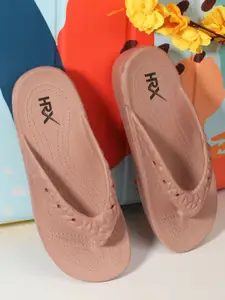 HRX by Hrithik Roshan Women Self Design Thong Flip-Flops
