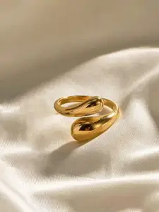 Jewels Galaxy Gold Plated Finger Ring