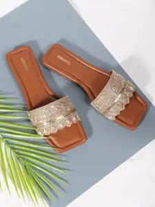 Anouk Women Embellished Open Toe Flats