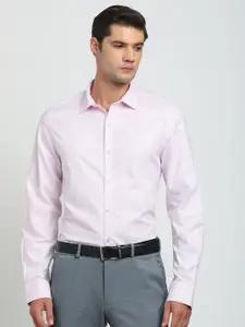 Turtle Men Classic Spread Collar Solid Cotton Slim Fit Party Shirt