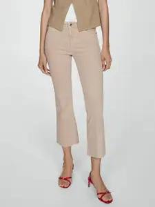 MANGO Women Flared High-Rise Stretchable Jeans