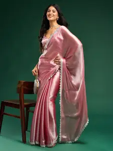 kasee Solid Embellished Saree
