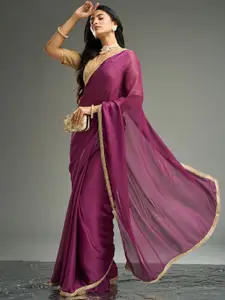 kasee Embellished Embroidered Solid Saree