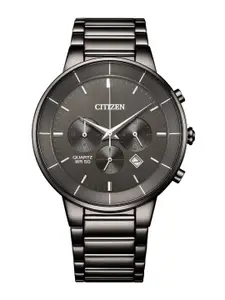 Citizen Men Dial & Stainless Steel Bracelet Style Straps Analogue Chronograph Watch AN8227-53H