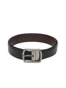 WINSOME DEAL Men Tang Closure Textured Formal Belt