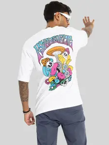 Snitch Men Graphic Printed Cotton Oversized T-shirt