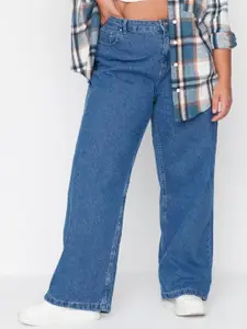 Trendyol Women High-Rise Pure Cotton Jeans