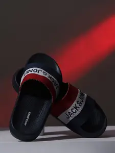 Jack & Jones JACK&JONES Navy Blue Knitted Pool Sliders