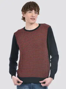 Numero Uno Men Printed Woollen Pullover