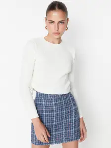 Trendyol Women Checked Pencil Mini Skirts