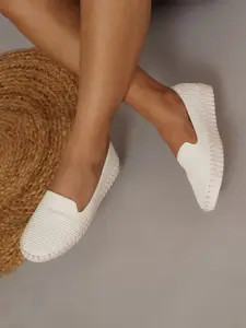 Sherrif Shoes Women Striped Ballerinas Flats