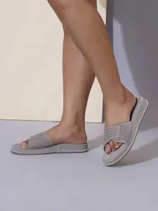 Sherrif Shoes Women PU Open Toe Flats