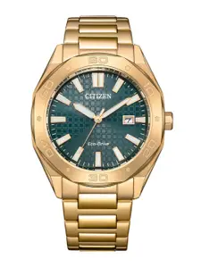 Citizen Men Dial & Stainless Steel Bracelet Style Straps Analogue Eco Drive Watch BM7633-81X