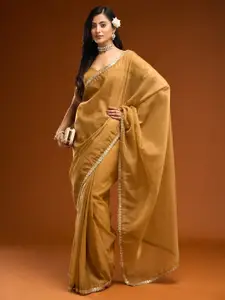kasee Solid Organza Saree