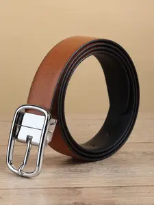 WINSOME DEAL Men Tang Closured Textured Formal Belt