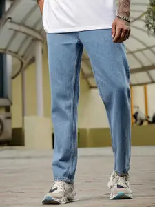 The Roadster Lifestyle Co Men Pure Cotton Mid-Rise Relaxed Fit Jeans