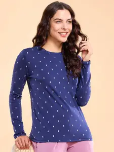 Enamor Women Essentials Cotton Crew Neck Full Sleeve T-Shirt E257