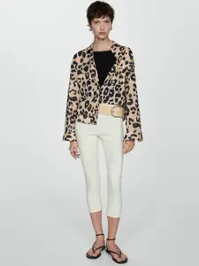 MANGO Women Animal Printed Pure Cotton Casual Shirt