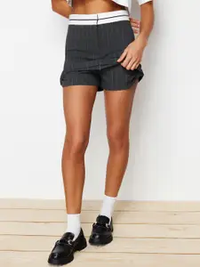 Trendyol Women Checked Technology Shorts