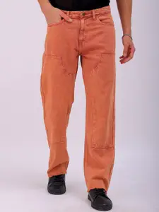 The Indian Garage Co Men Relaxed Fit Pure Cotton Jeans