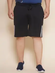 John Pride Plus Size Men Regular Fit Mid-Rise Cotton Knee Length Shorts