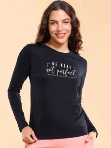 Enamor E157 Graphic Printed Basic Stretchable Cotton T-shirt