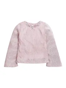 Tiny Girl Girls Floral Printed Round Neck Top