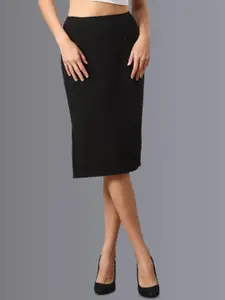 The Roadster Lifestyle Co Women Straight Knee Length Skirt