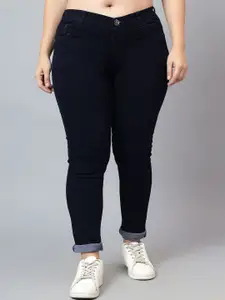 Nifty Women Skinny Fit Stretchable Mid Rise Plus Size Jeans