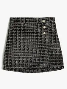 Koton Girls Printed A-Line Mini Skirt