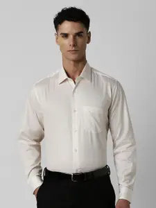 Van Heusen Men Spread Collar Micro Ditsy Printed Cotton Casual Shirt