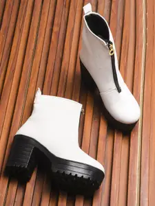 Try Me Women Casual Block- Heeled Regular Boots