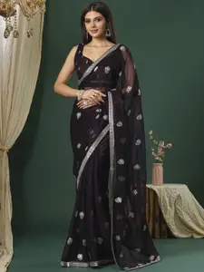 Saree mall Embellished Beads and Stones Designer Sarees