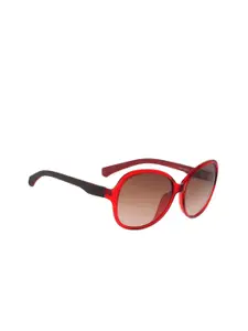 Calvin Klein Jeans Women Butterfly Sunglasses with UV Protected Lens CKJ778 619 58