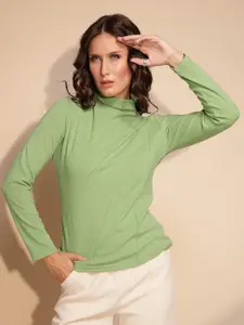 Global Republic Women Solid High Neck Top