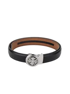 WINSOME DEAL Men Solid Slider Buckle Closure Casual Belt