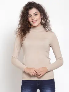 Global Republic Women Solid High Neck Top