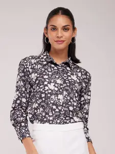 FableStreet Women Floral Printed Opaque Casual Shirt